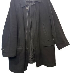 T.O. Boys sz 20 Black Wool Coat